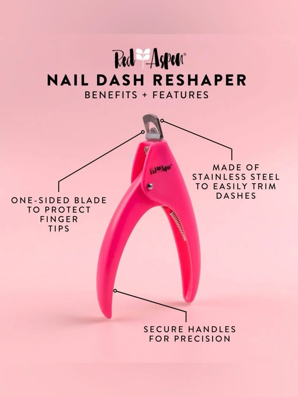 NIB Red Aspen Nail Dash Reshaper Tool